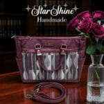 Burgundy Classic Tote. Front View.