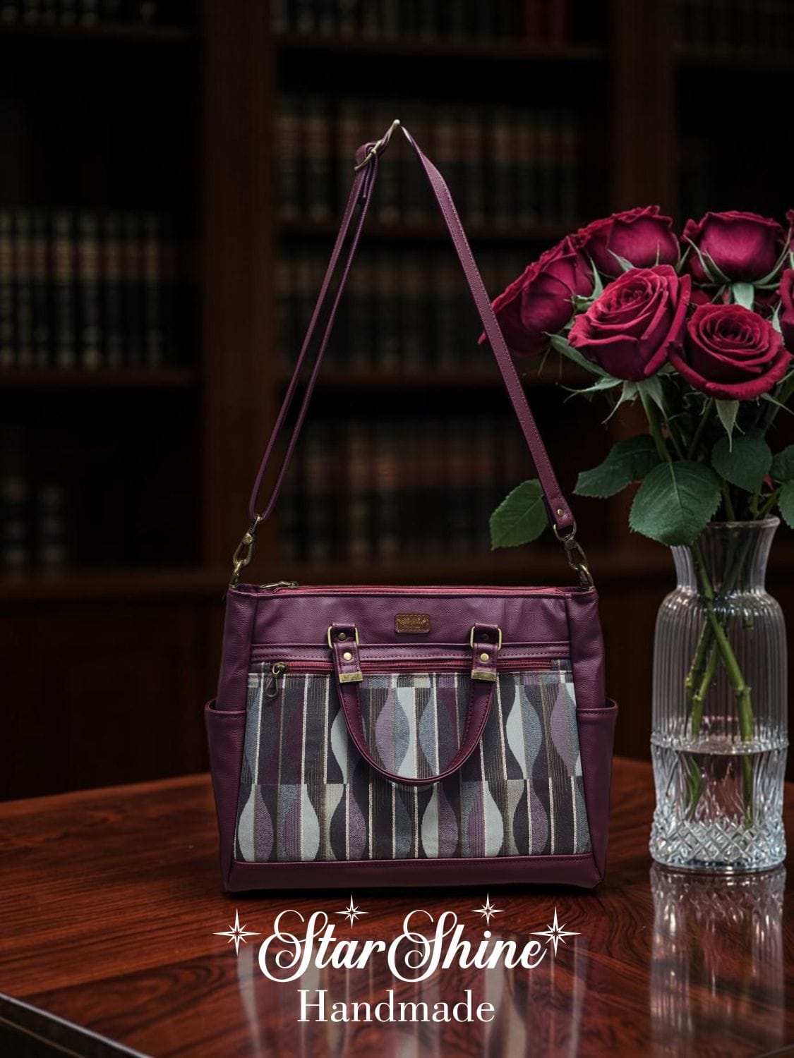 Burgundy Classic Tote - Image 3