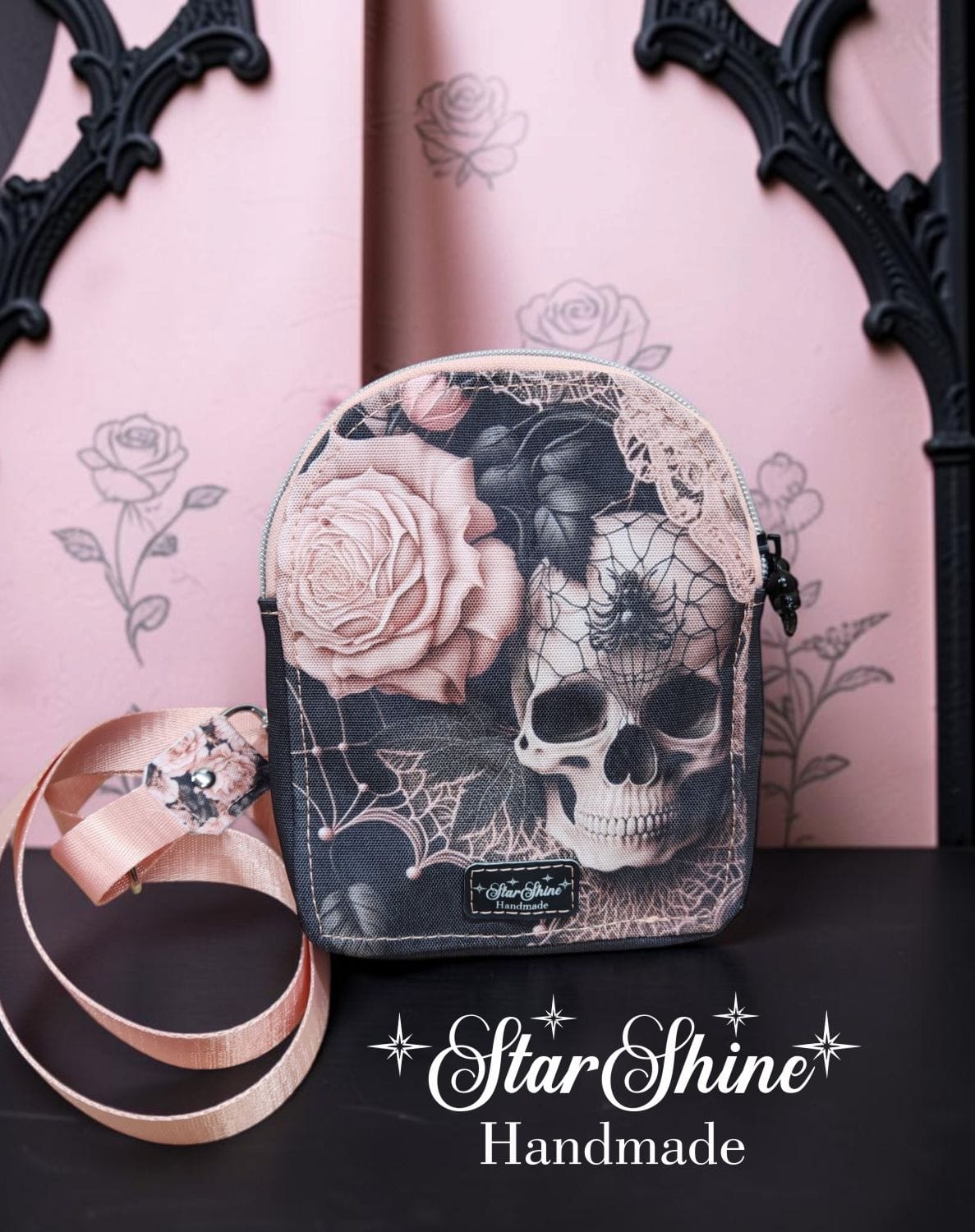 Gothic Romance Mini Sling. Front View.