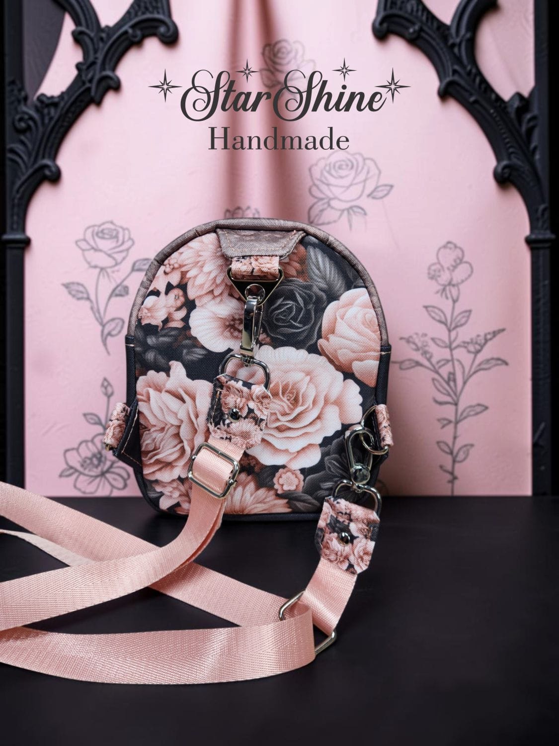 Gothic Romance Mini Sling. Rear View.