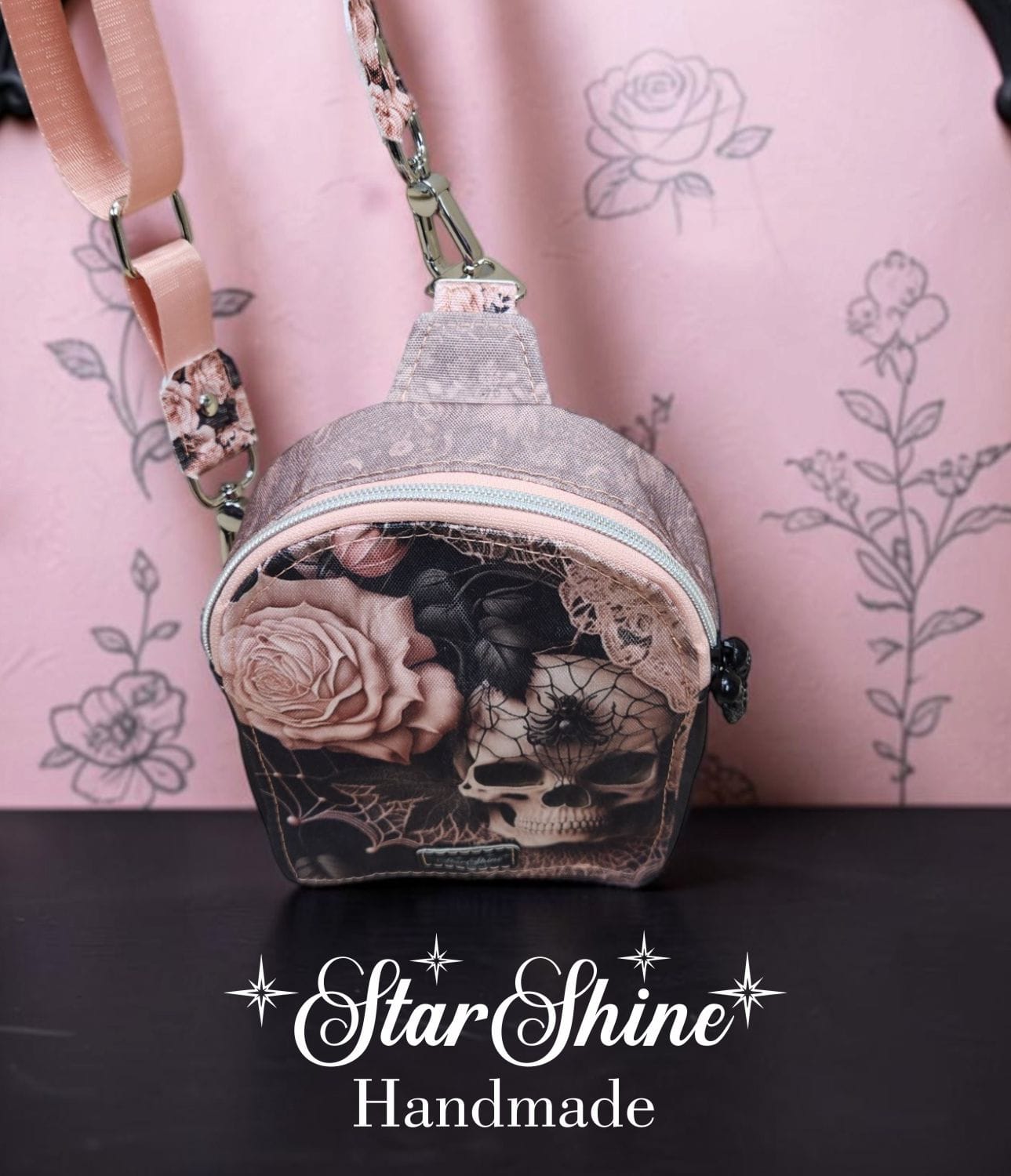 Gothic Romance Mini Sling. Top View.