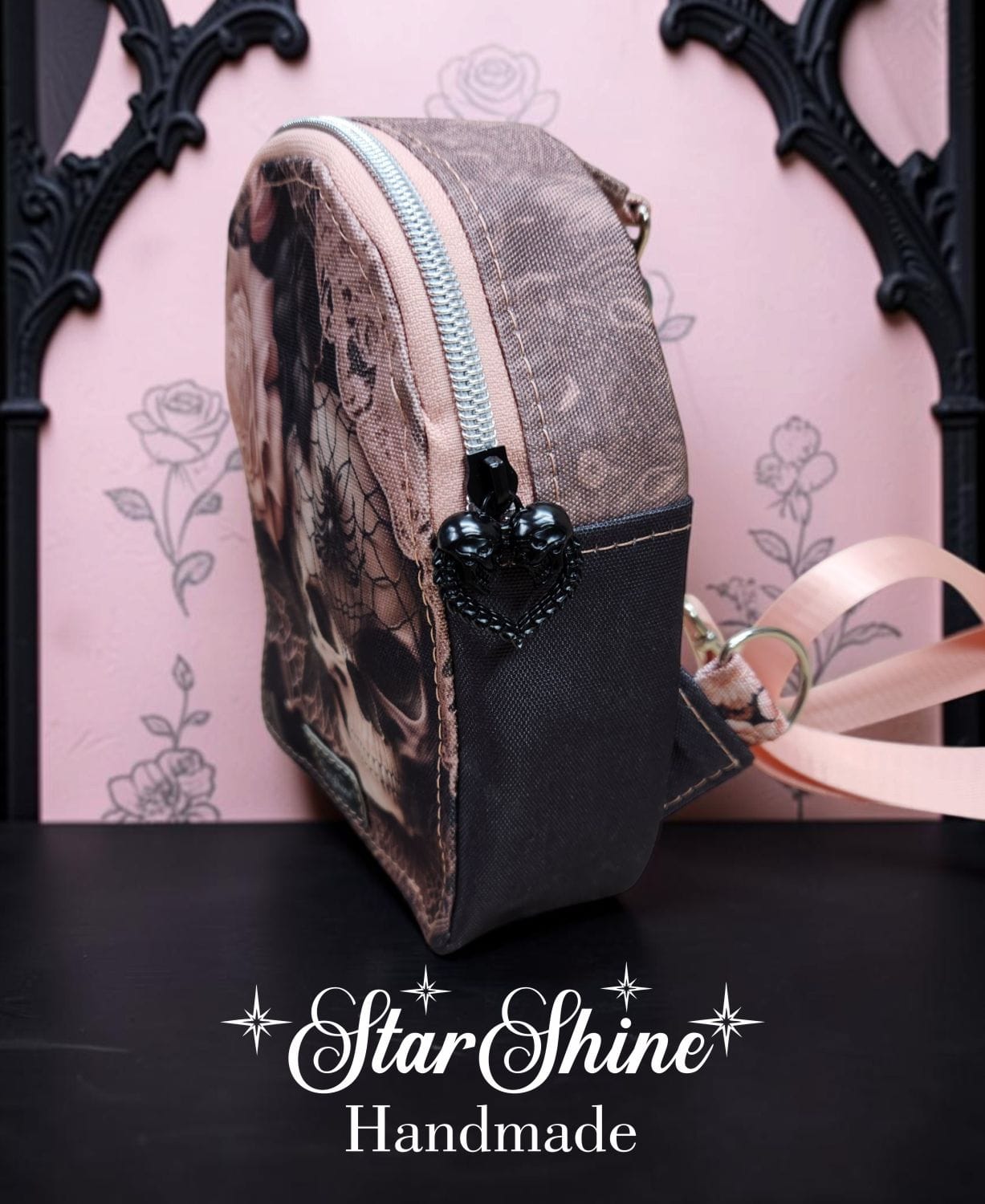 Gothic Romance Mini Sling. Side View,.
