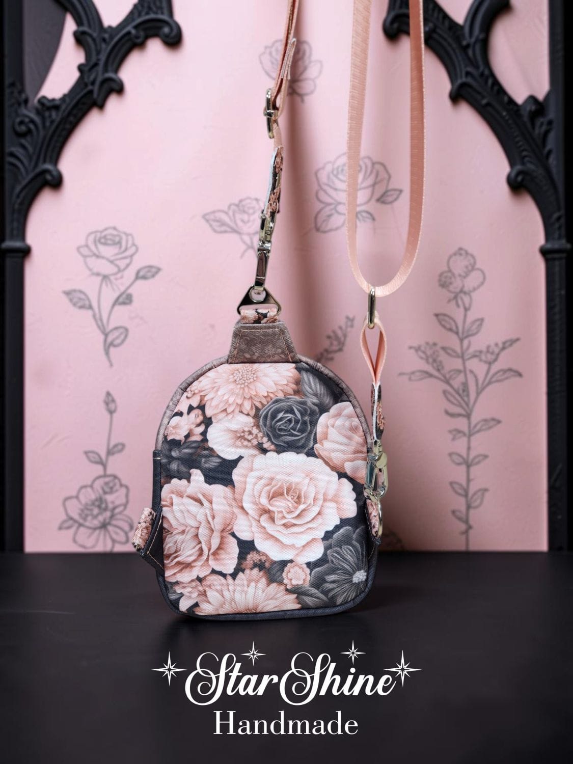 Gothic Romance Mini Sling. Rear View.